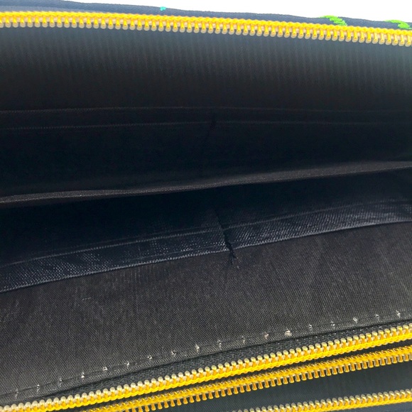 Imported Embroidered Floral Flap Wallet Wristlet - Picture 5 of 10